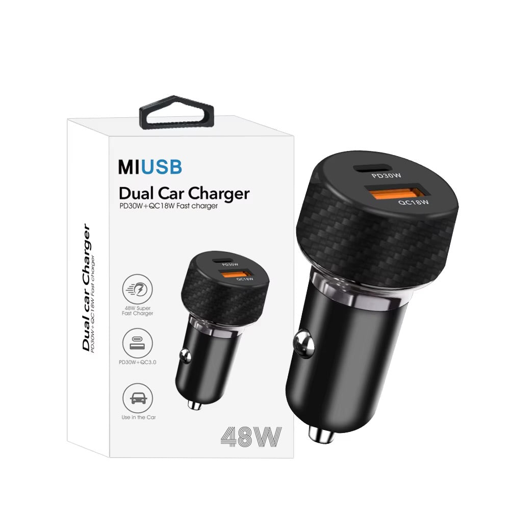 Cargador de Auto Ultra‑Rápido 48 W USB‑C PD
