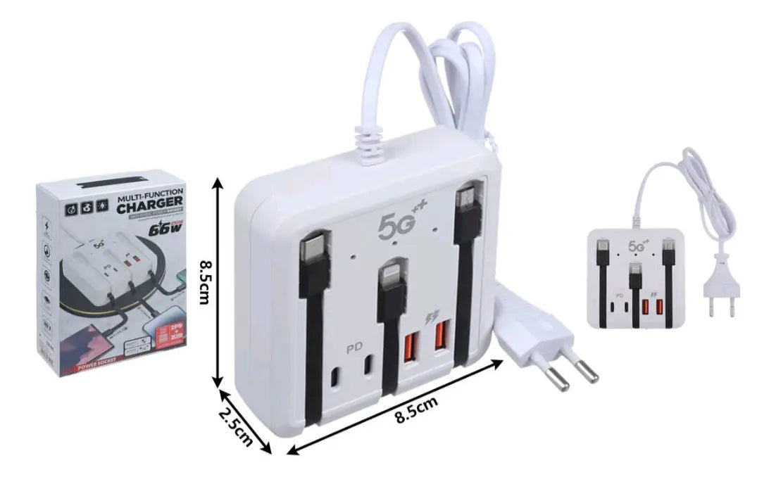 Multi function Charger 66w 5 x 1