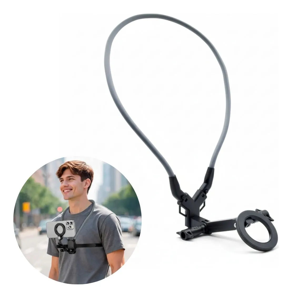 Soporte Magnético De Cuello Para Celular Neck Holder Mount C
